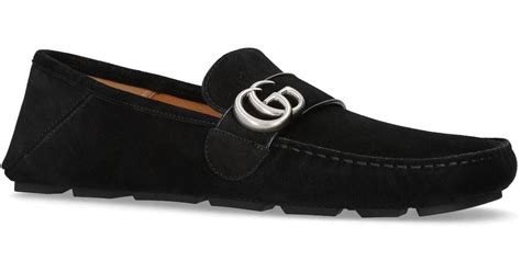 gucci driving shoes suede|Gucci men's driving loafers.